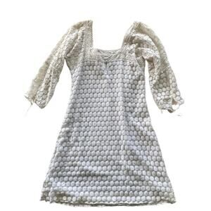 Solitaire Knit Crochet Mini Dress